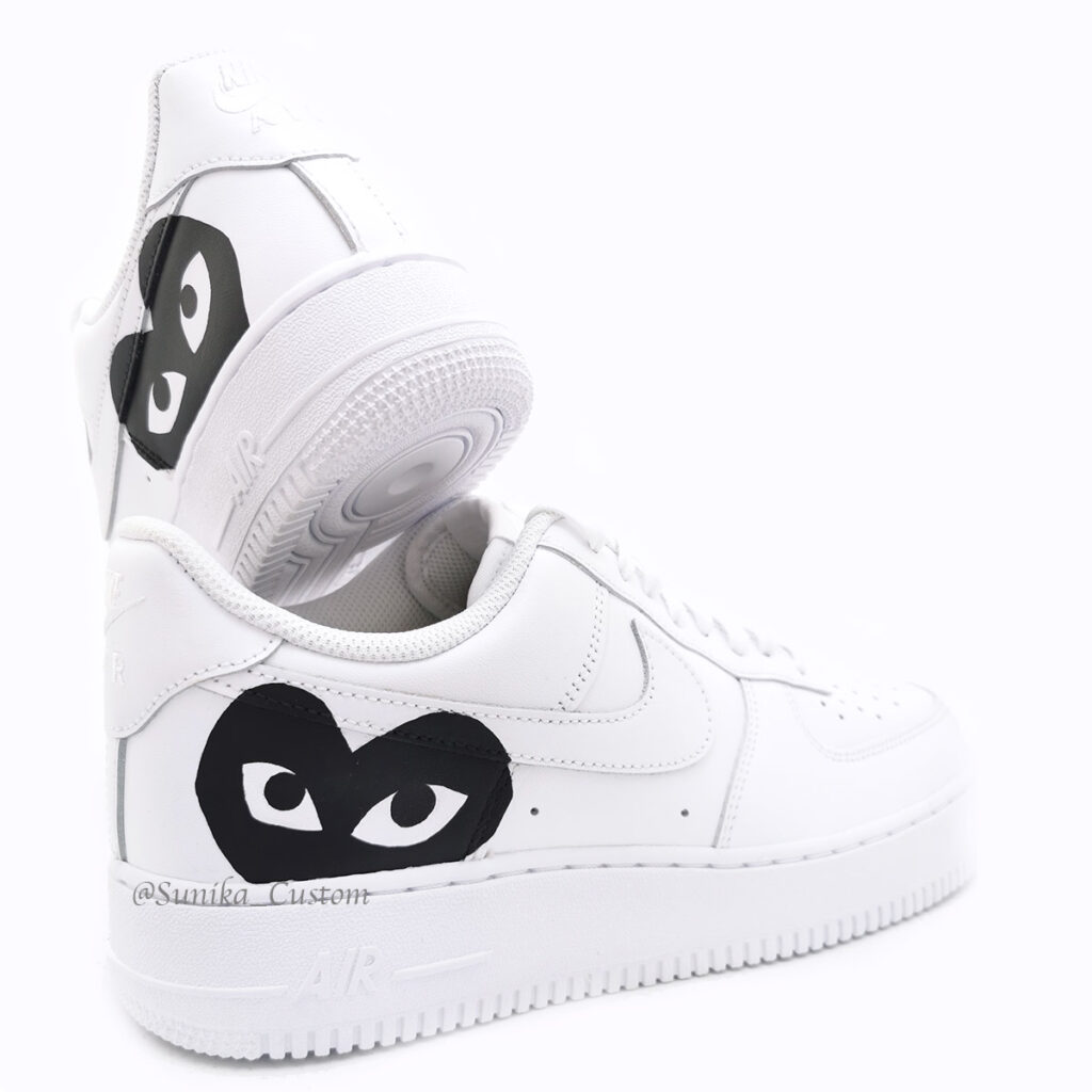 Custom Air Force 1 AF1 CDG Black