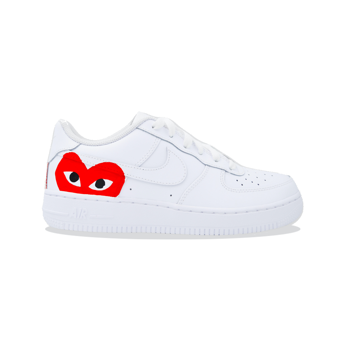 nike air force 1 x commes des garcons red custom