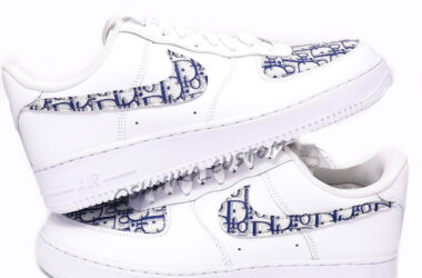 custom air force AF1 dior logo